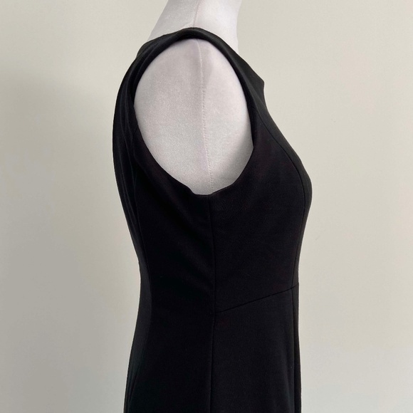 HOLIDAY PARTY NWT BANANA REPUBLIC LITTLE BLACK DRESS MIDI OPEN BACK CUT OUT - Picture 7 of 11